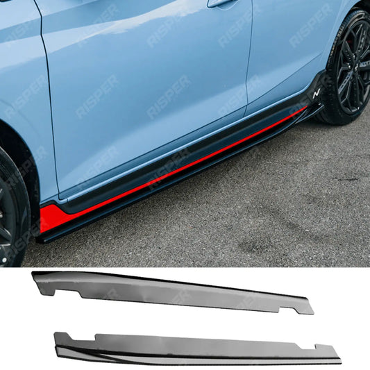 Side Skirts In Gloss Black (2 Pcs) For Hyundai I20 N Mk3 2020+