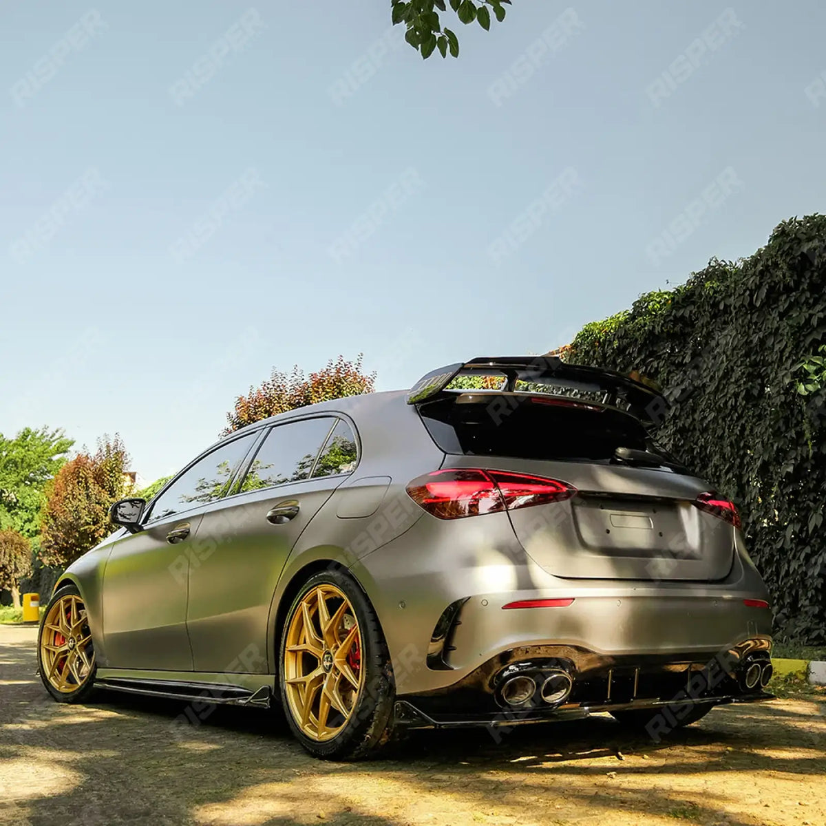 Side Skirts in Gloss Black For Mercedes A45 W177 2019-2023 & Facelift 2023 on