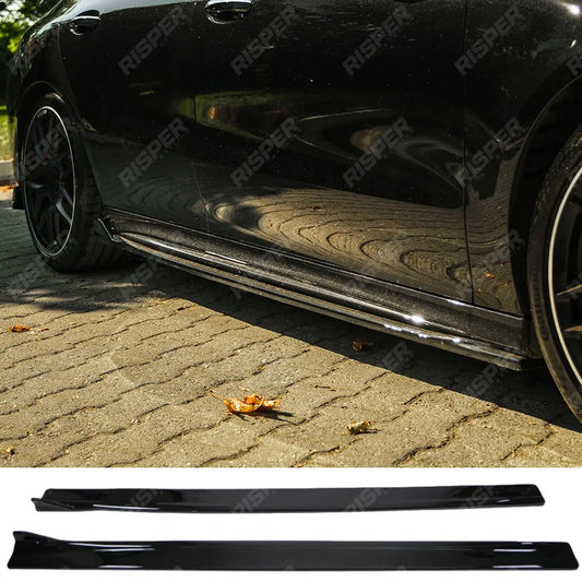 Side Skirts in Gloss Black For Mercedes Cla45 C118 2019-2023