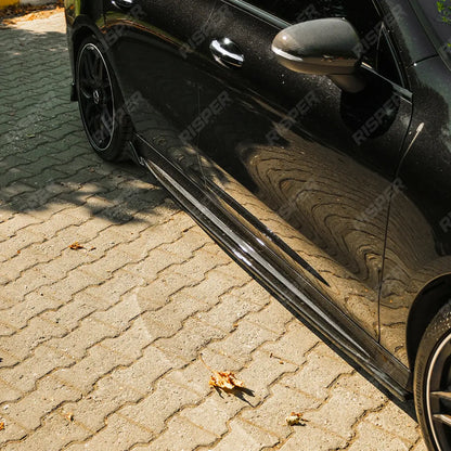 Side Skirts in Gloss Black For Mercedes Cla45 C118 2019-2023