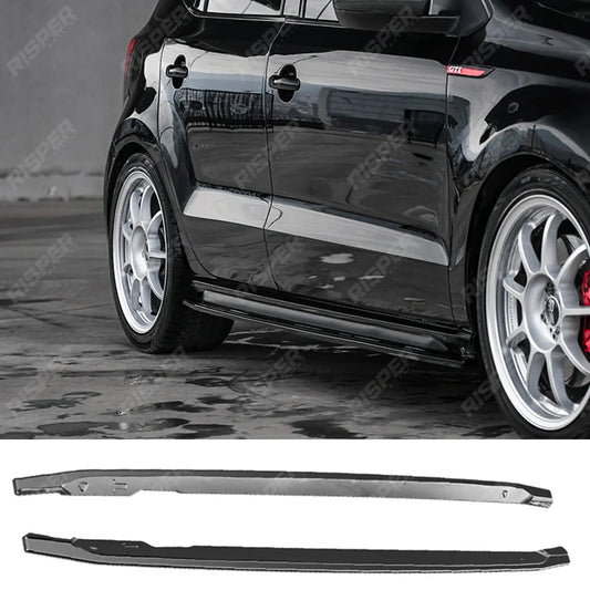 Side Skirts in Gloss Black For Volkswagen Polo Gti Mk5 2009-2014