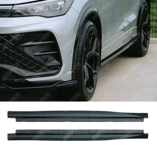 Side Skirts In Gloss Black For VW Tiguan MK3 2024 On