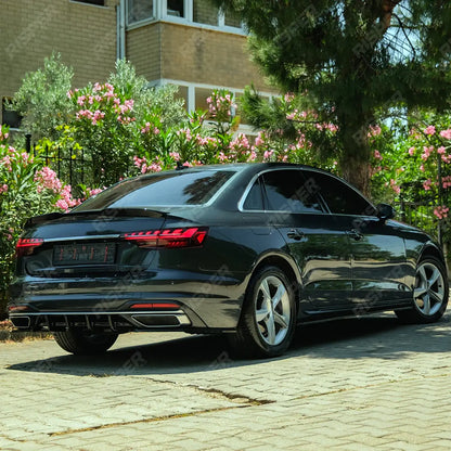 Side Skirts Set In Gloss Black For Audi A4 B9 Facelift 2019-2024