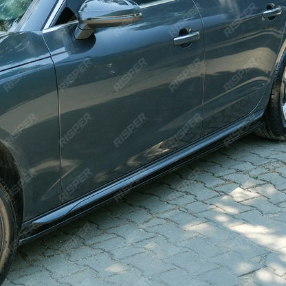 Side Skirts Set In Gloss Black For Audi A4 B9 Facelift 2019-2024