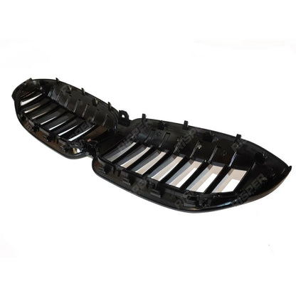 Solid Slat Front Grill In Gloss Black For BMW 3 Series G20/G21 2018-2021 (Pre-LCI)