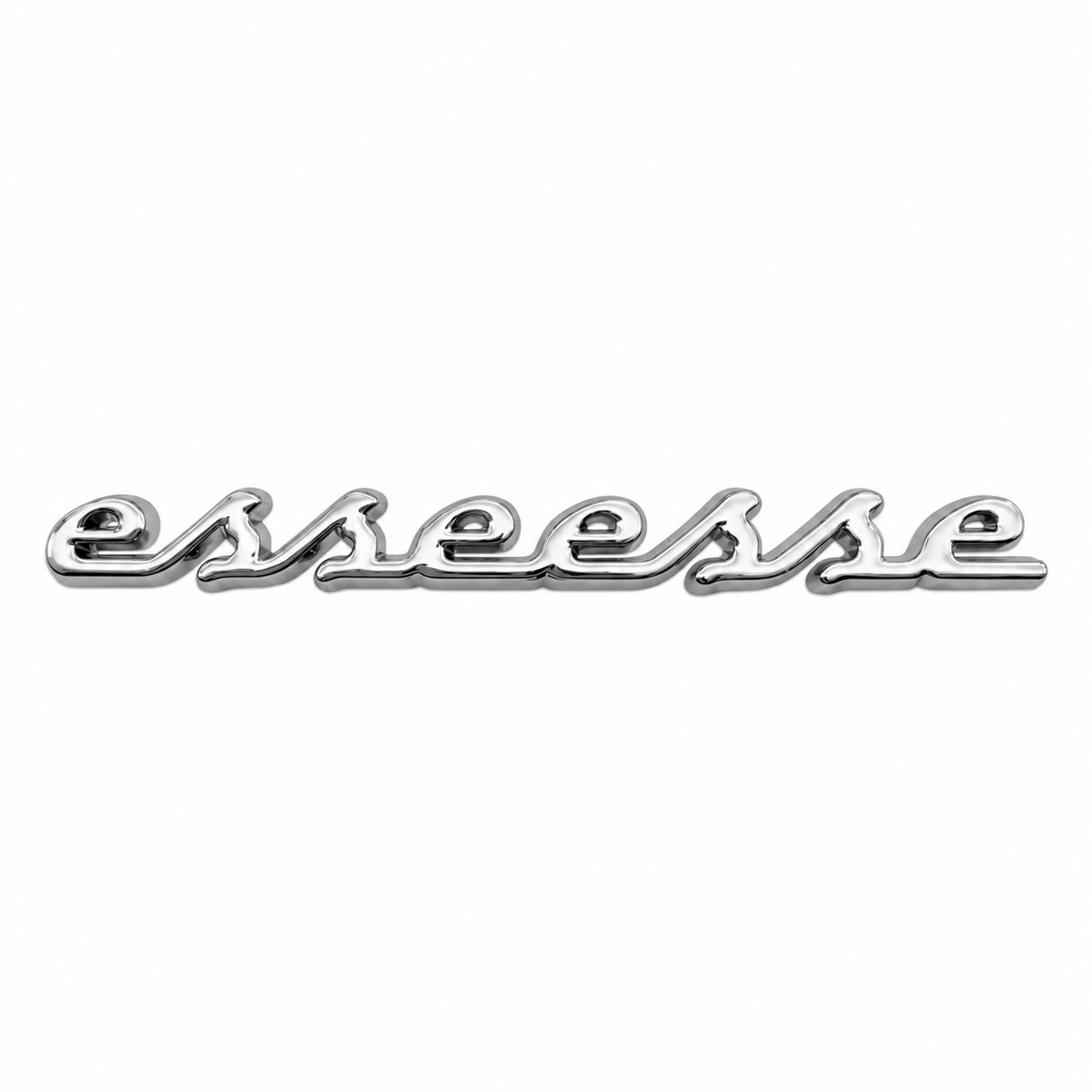 Insignia Abarth Esseesse negra o plateada de 10 cm x 1 cm - STOCK ANTIGUO REDUCIDO A LIBRE 