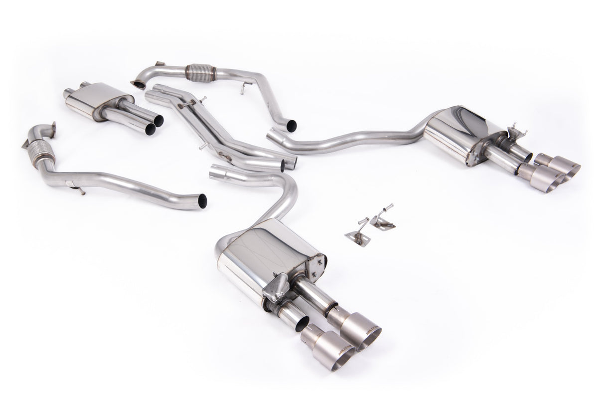 Stand Diff Models Milltek Audi S5 B9 Sport Diff models with Brace Bars (RHD) - Resonated ...