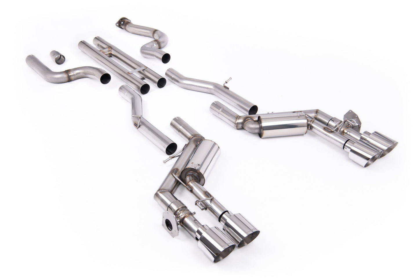 Chevrolet Camaro SS Gen 6 - H-Pipe Valved Cat-Back System with Quad Polished Tips