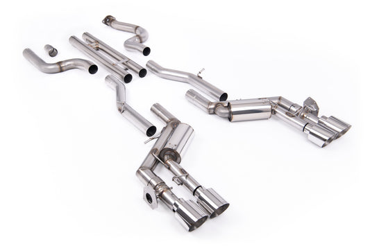 Chevrolet Camaro SS Gen 6 - H-Pipe Valved Cat-Back System with Quad Polished Tips
