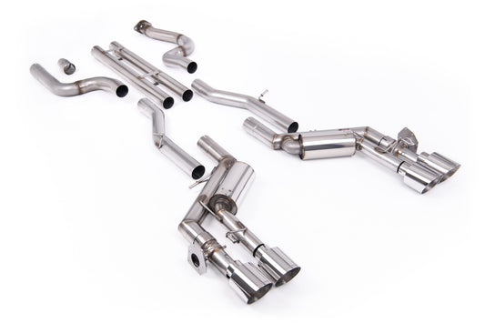 Chevrolet Camaro SS Gen 6 - Unbalanced Straight Center Valved Cat-Back System with Polished Tips