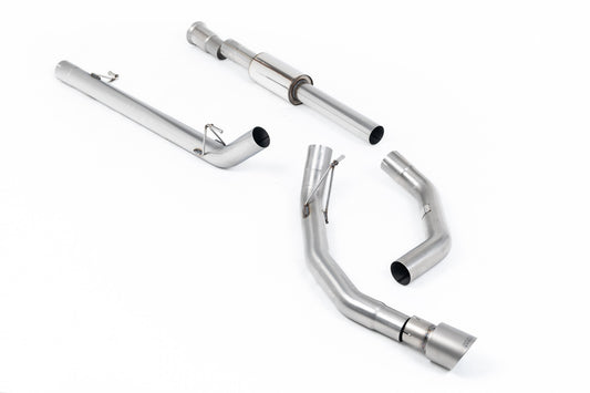 Ford F150 5.0 V8 Supercrew - Race Part-Resonated (Louder) Cat-back with Single Brushed Titanium Tip