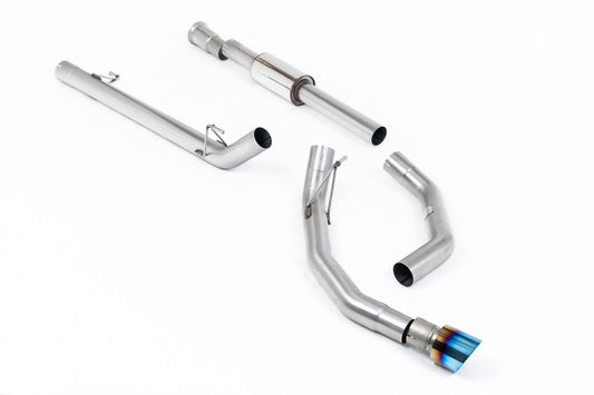 Ford F150 5.0 V8 Supercrew - Race Part-Resonated (Louder) Cat-back with Single Burnt/Blue Titanium Tip