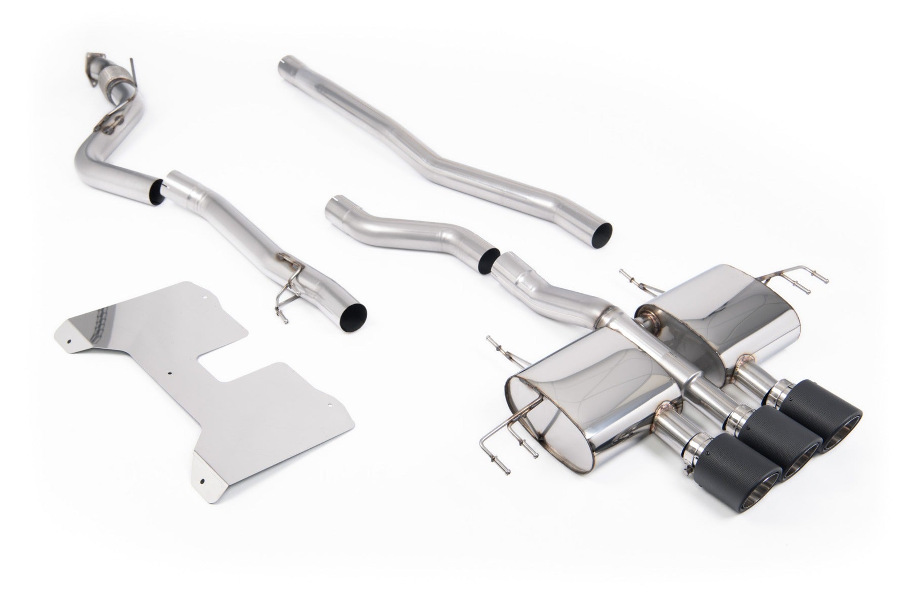 Honda Civic FL5 Type R - Non Resonated (Loudest) Non-Valved Catback Systems with Carbon Trims
