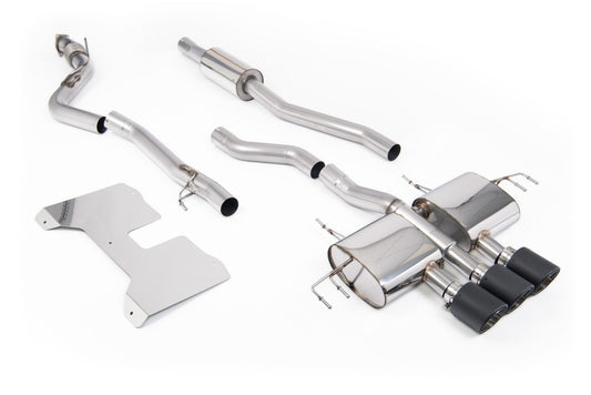 Honda Civic FL5 Type R - Part Resonated (Road+) Non-Valved Catback Systems with Carbon Fibre Trims