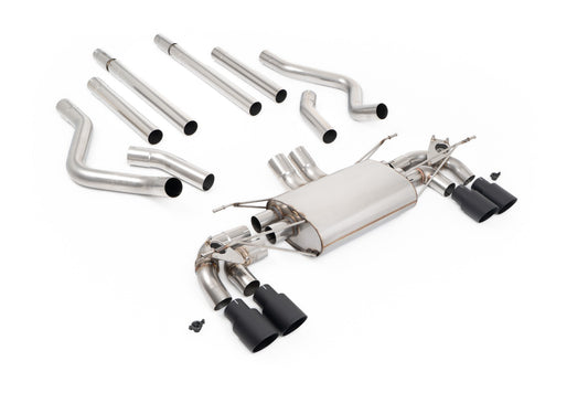 Land Rover Defender 130 5.0 V8 - Non-Resonated (Louder) Valved OPF/GPF Back System with Cerakote Black Trims