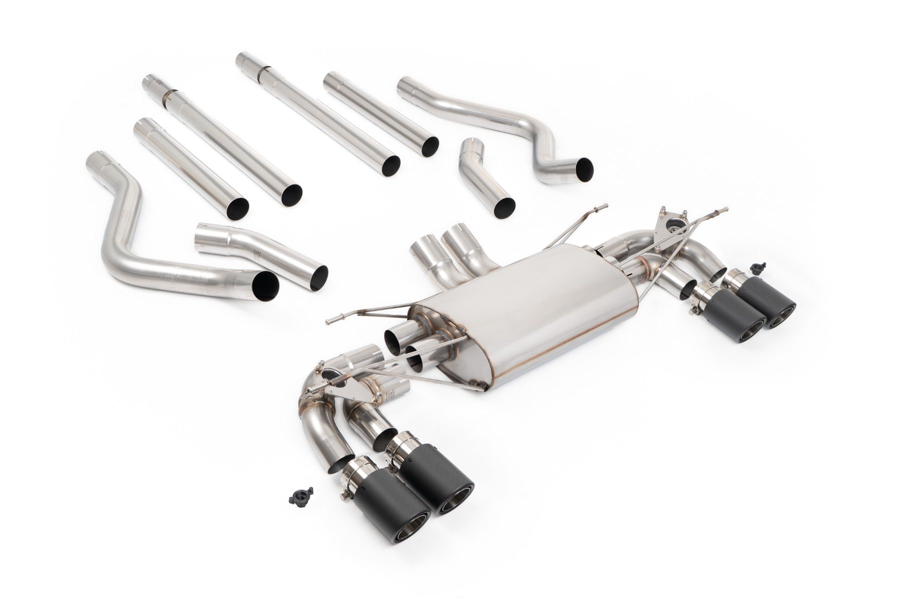 Land Rover Defender 130 5.0 V8 - Non-Resonated (Louder) Valved OPF/GPF Back System with Carbon Trims