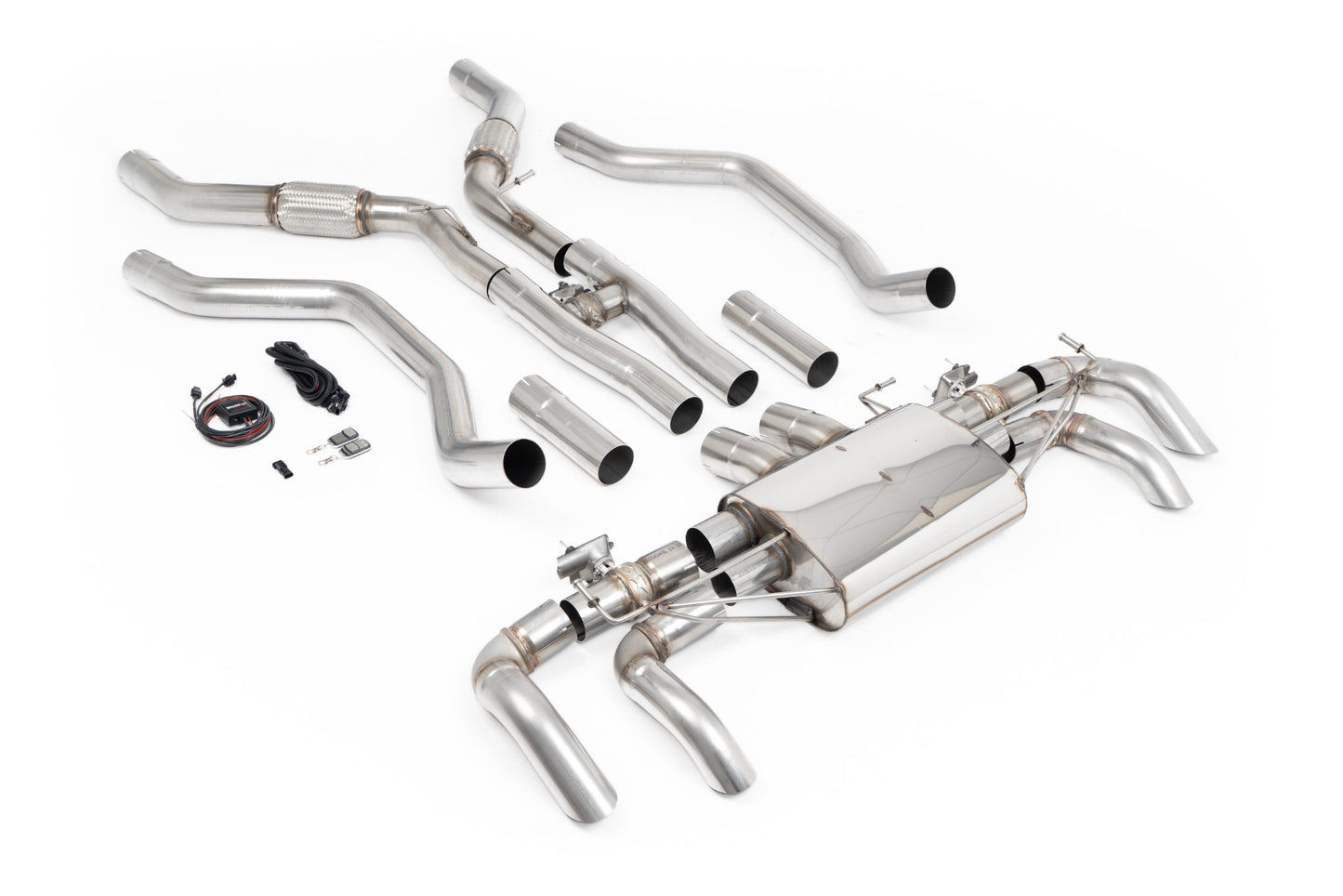 Range Rover Vogue L460 P530 (LWB) V8 NC10 Engine - Resonated with downturn Tips for OE Rear Bumper - with Valve Control