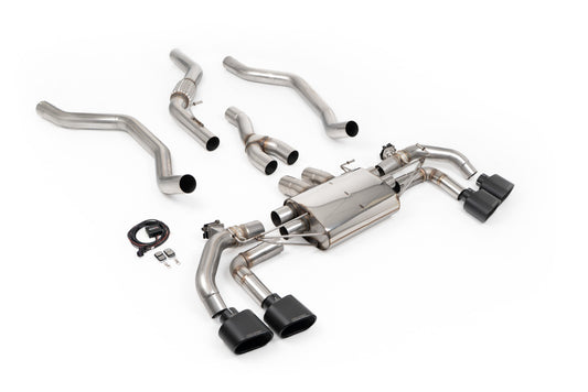 Range Rover Sport P400 L461 3.0 - Valved Cat Back with Cerakote Black Oval Tips