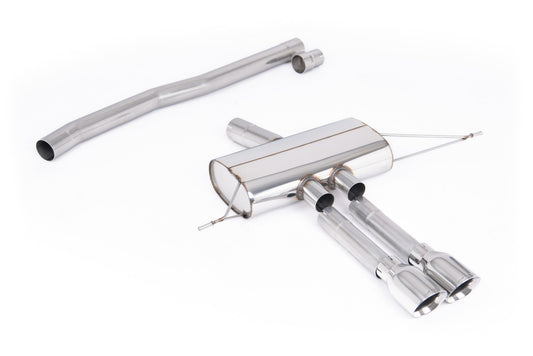 F66 Mini Cooper S Non-Resonated (louder) OPF/GPF Back System for Milltek Design Diffuser only with Polished Tips