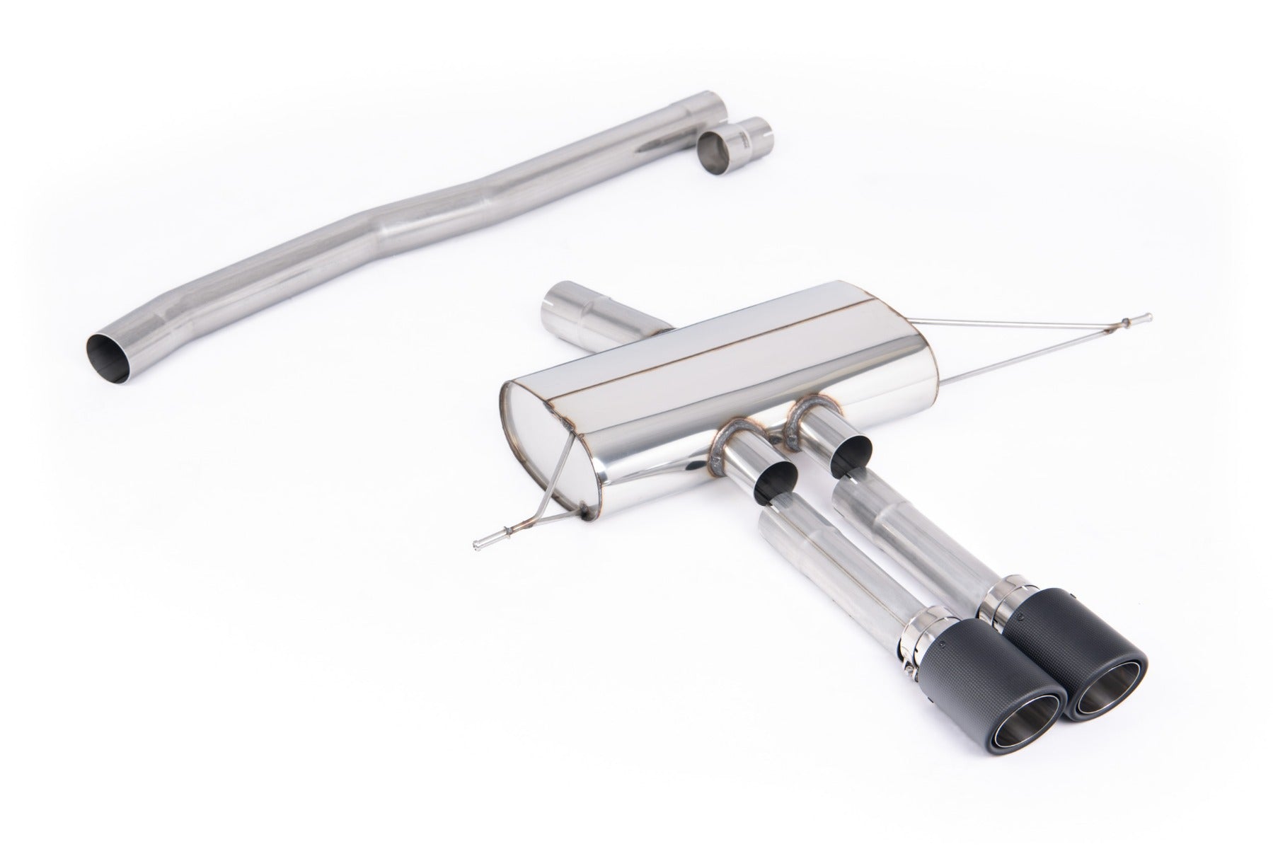 Non-Resonated (louder) OPF/GPF Back System for Milltek Design Diffuser only with Carbon Tips