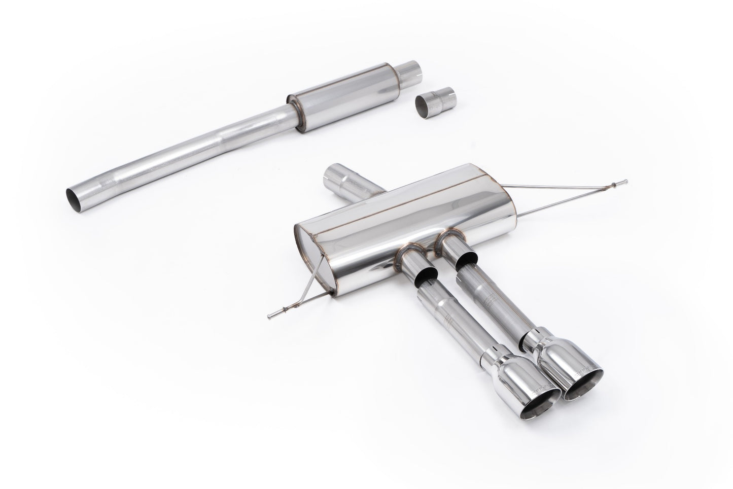 Mini Cooper S F66 - Resonated OPF/GPF Back System for Sport Diffuser only with Polished Tips