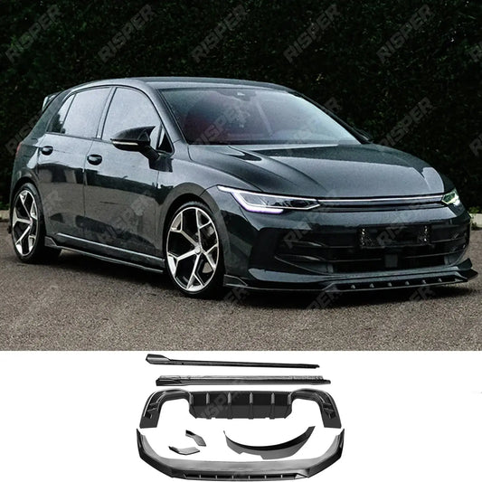 Standard Complete Body Kit in Gloss Black For Vw Golf Mk8 Facelift Life / Match / Style 2024 on