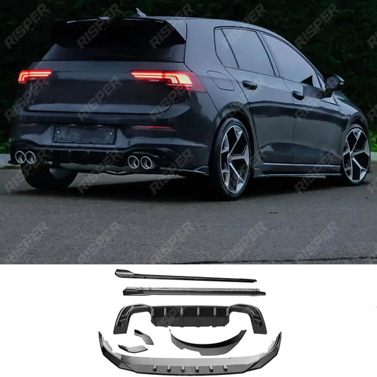 Standard Complete Body Kit in Gloss Black For Vw Golf Mk8 Life / Match / Style 2019-2024