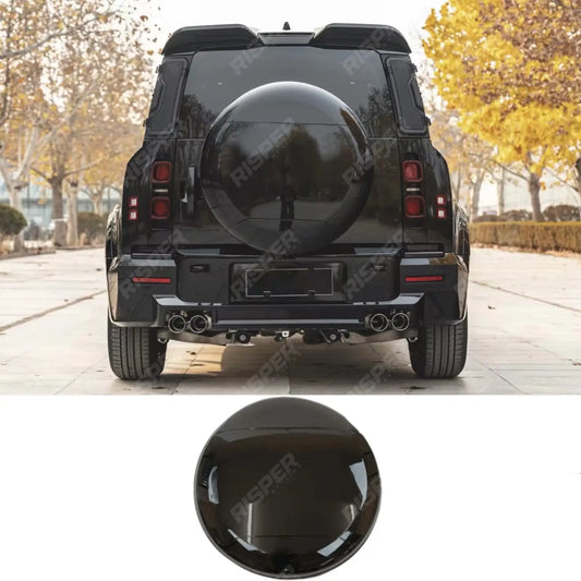 STX Style Rear Spare Wheel Cover Gloss Black For Land Rover Defender L663 90/110/130 2020 On