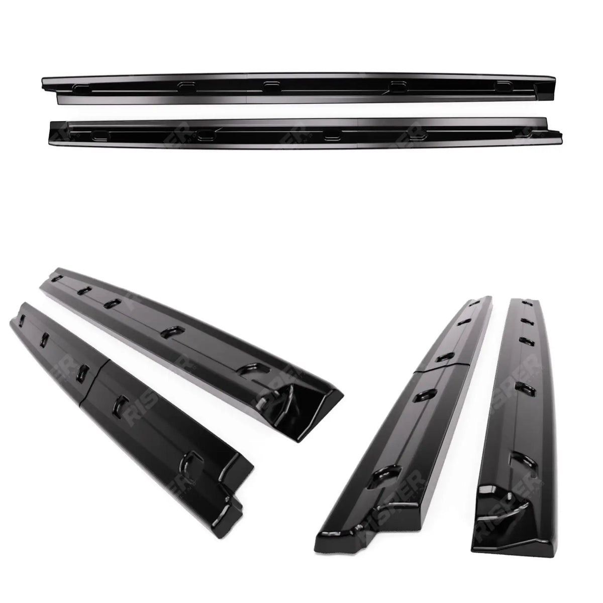 SWB Gloss Black Side Skirt Splitters For Ford Transit Connect 2024+