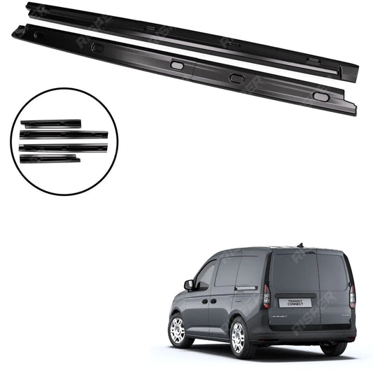 SWB Gloss Black Side Skirt Splitters For Ford Transit Connect 2024+