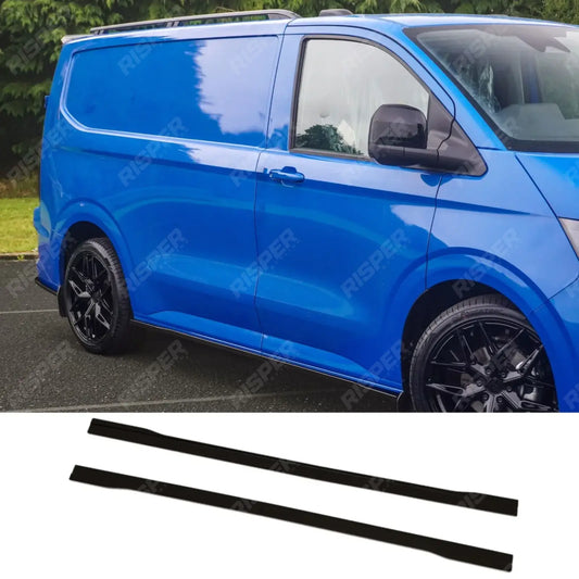 SWB Side Skirt Splitters In Gloss Black For Volkswagen Transporter T7 2025+