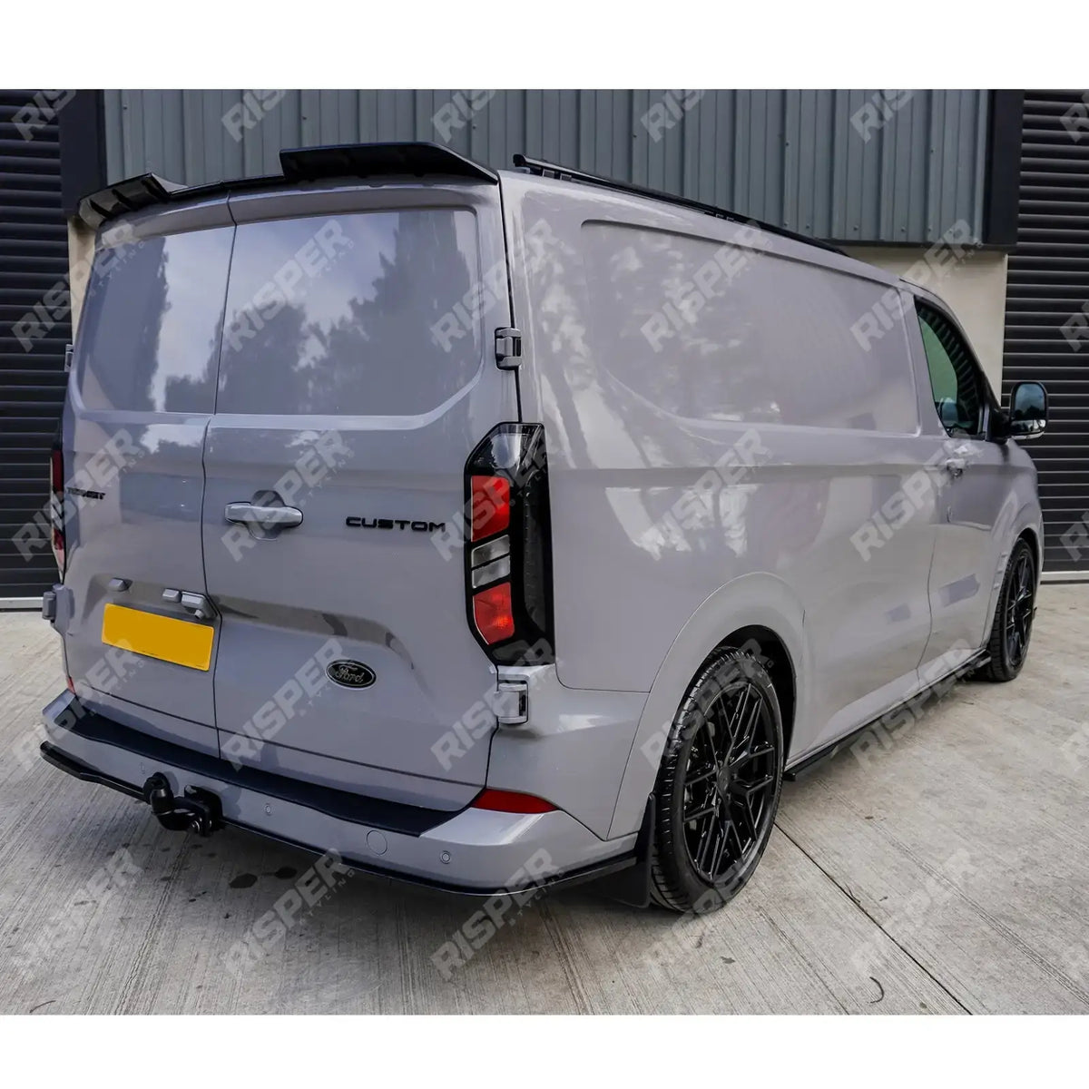 SWB Side Skirt Splitters V2 In Gloss Black For Ford Transit Custom MK2 2024 on