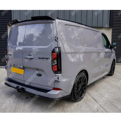 SWB Side Skirt Splitters V2 In Gloss Black For Ford Transit Custom MK2 2024 on