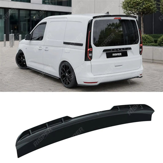 Tailgate Rear Spoiler in Gloss Black For Volkswagen Caddy 2021 on