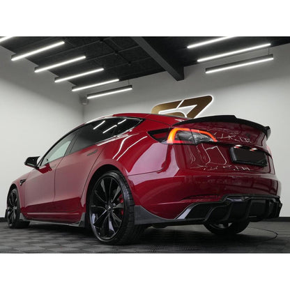 Tesla Model 3 2018 - 2023 Fast Aero Body Kit In Carbon Look - TMC Motorsport
