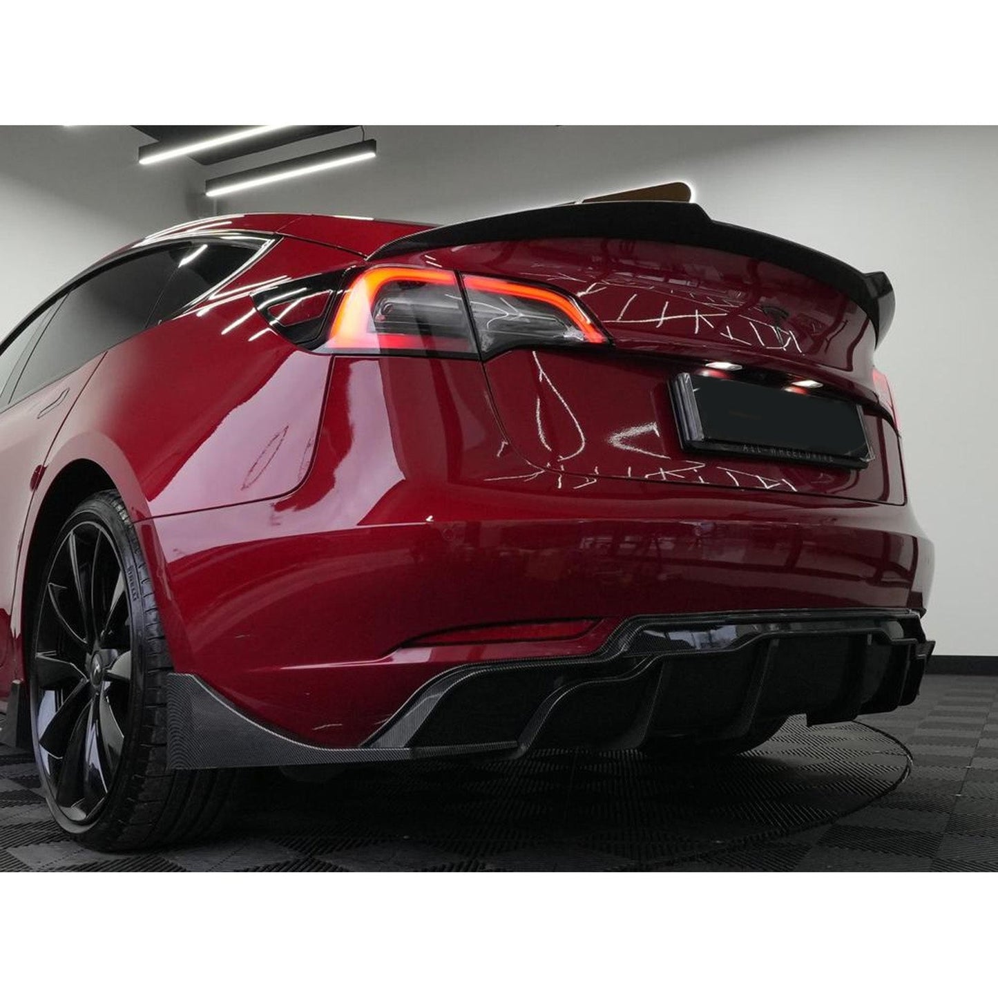 Tesla Model 3 2018 - 2023 Fast Aero Body Kit In Carbon Look - TMC Motorsport