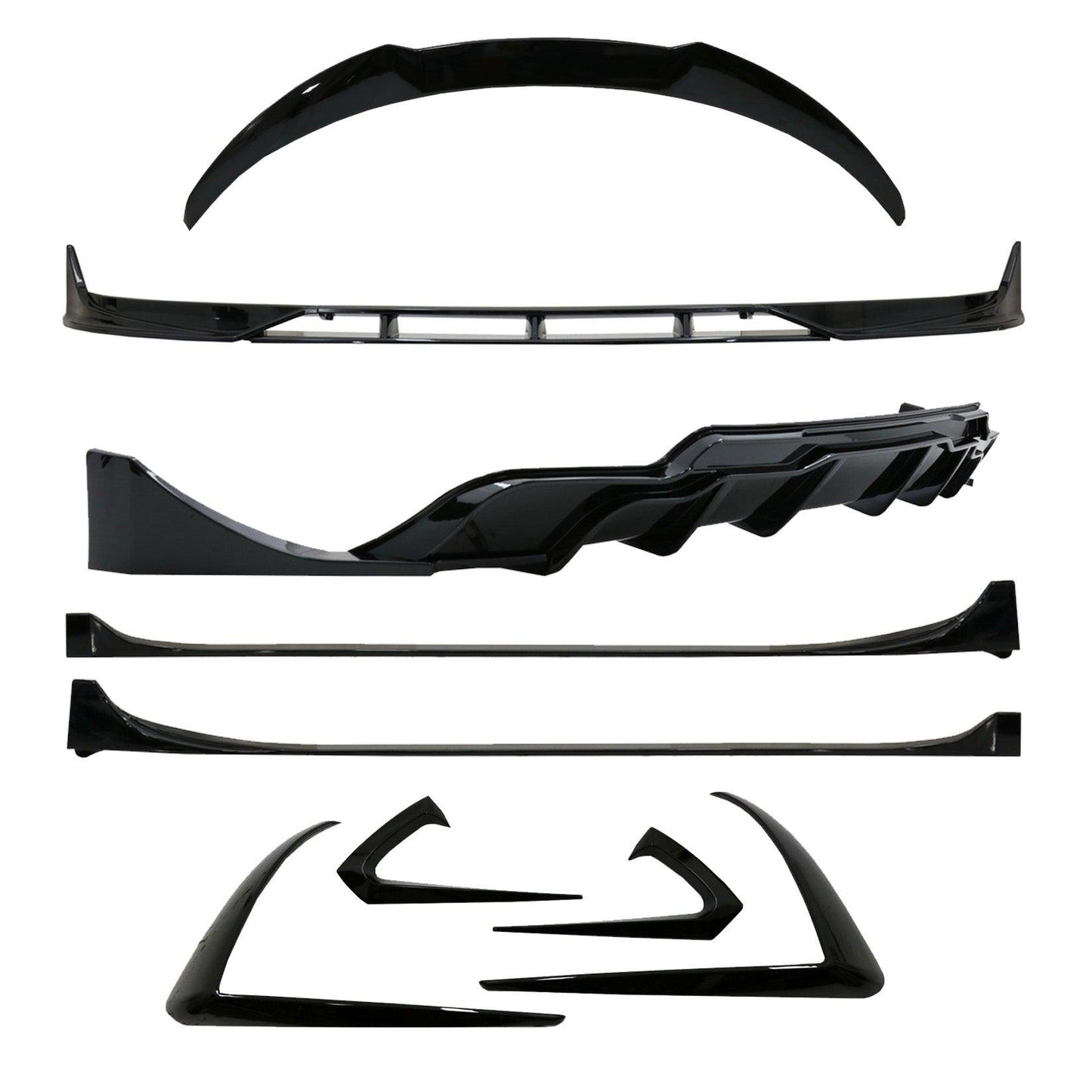 Tesla Model 3 2018 - 2023 Fast Aero Body Kit In Gloss Black - TMC Motorsport