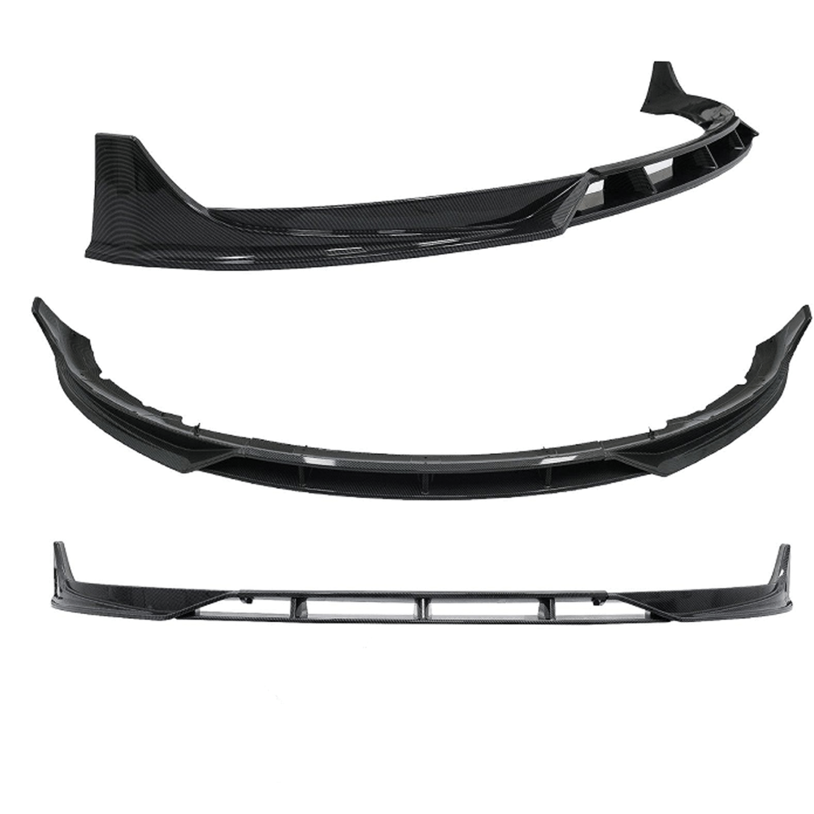 Tesla Model 3 2018 - 2023 Front Splitter In Carbon Look - TMC Motorsport