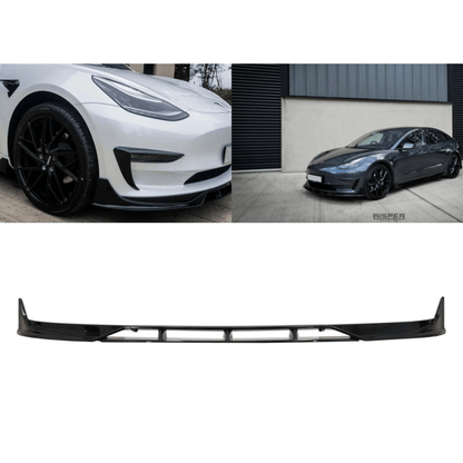 Tesla Model 3 2018 - 2023 Front Splitter In Gloss Black - TMC Motorsport