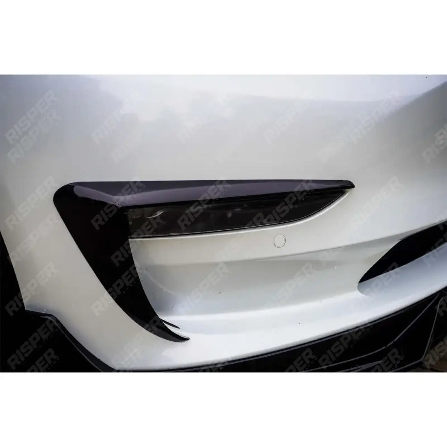 TESLA MODEL 3 2018 ON CANARD ACCENTS - IN GLOSS BLACK