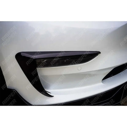 TESLA MODEL 3 2018 ON CANARD ACCENTS - IN GLOSS BLACK