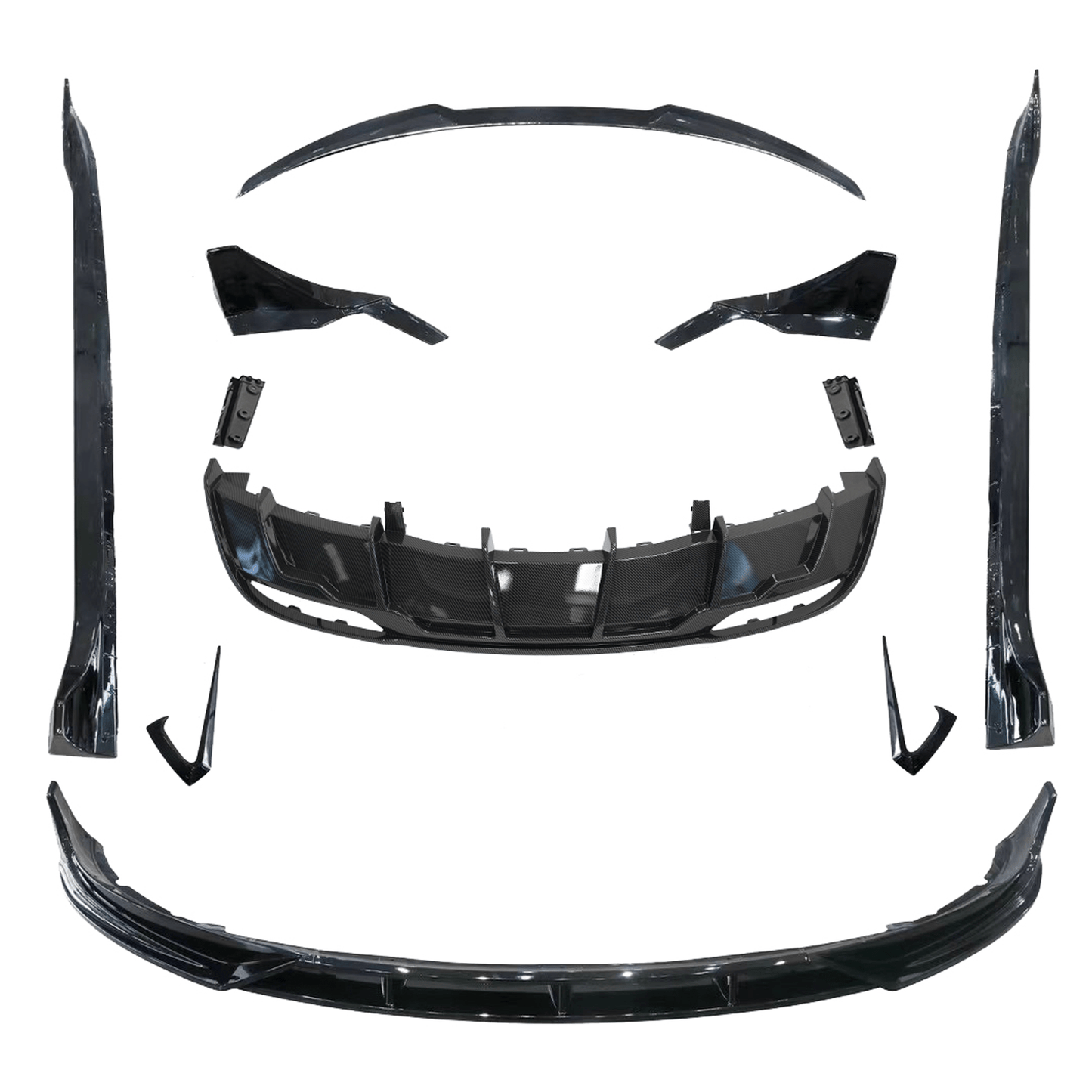 Tesla Model 3 Facelift 2023 On Fast Aero Body Kit - In Carbon Look - TMC Motorsport