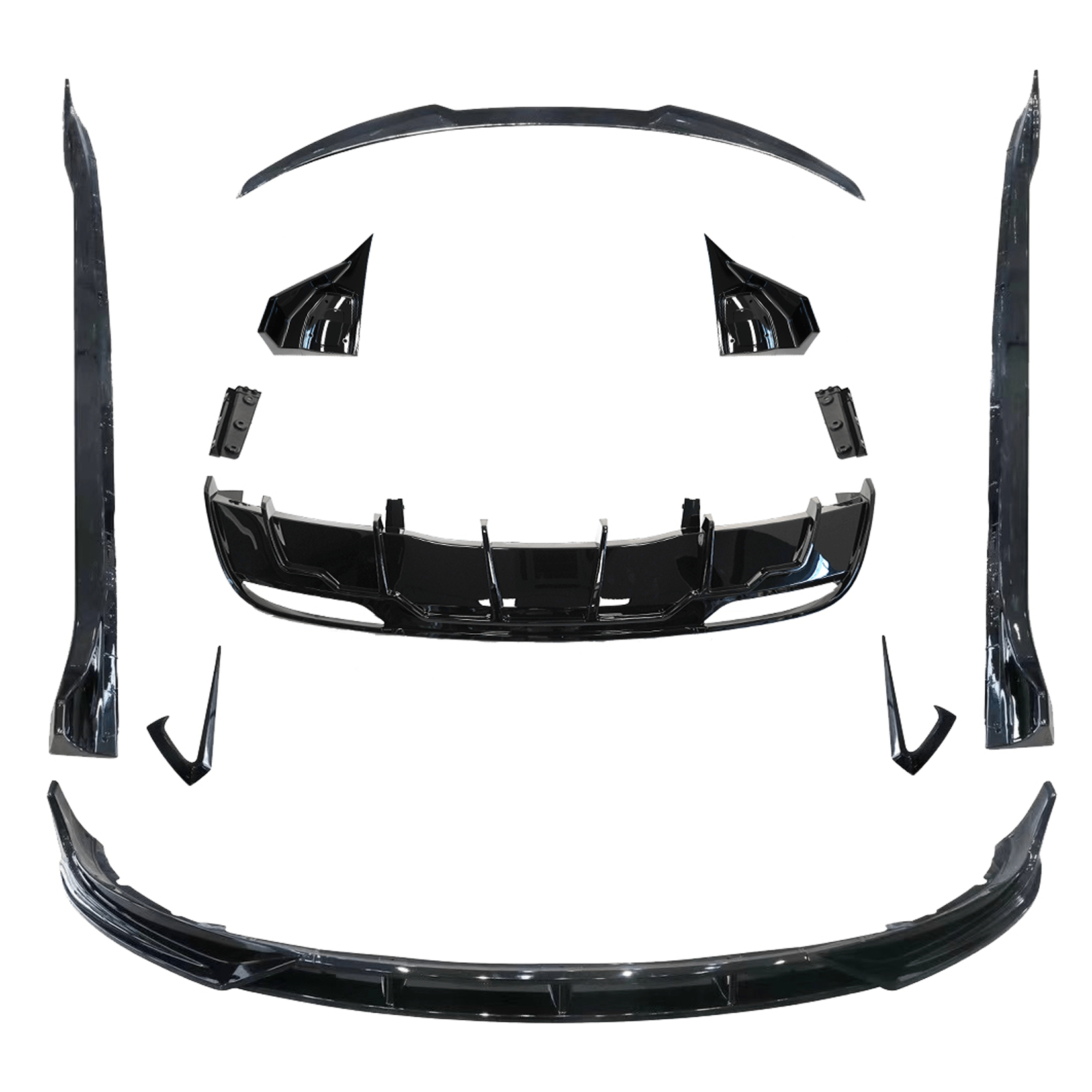 Tesla Model 3 Facelift 2023 On Fast Aero Body Kit - In Gloss Black - TMC Motorsport