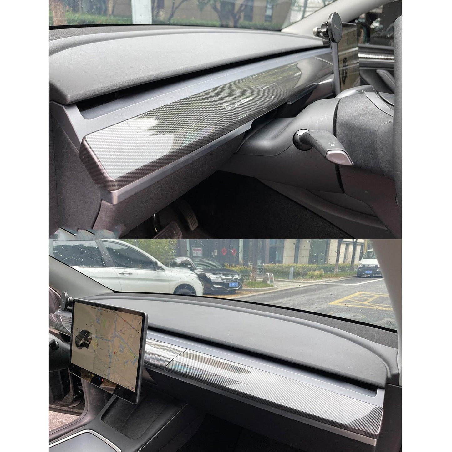 Tesla Model 3 - Interior Plus Pack In Carbon Look - TMC Motorsport