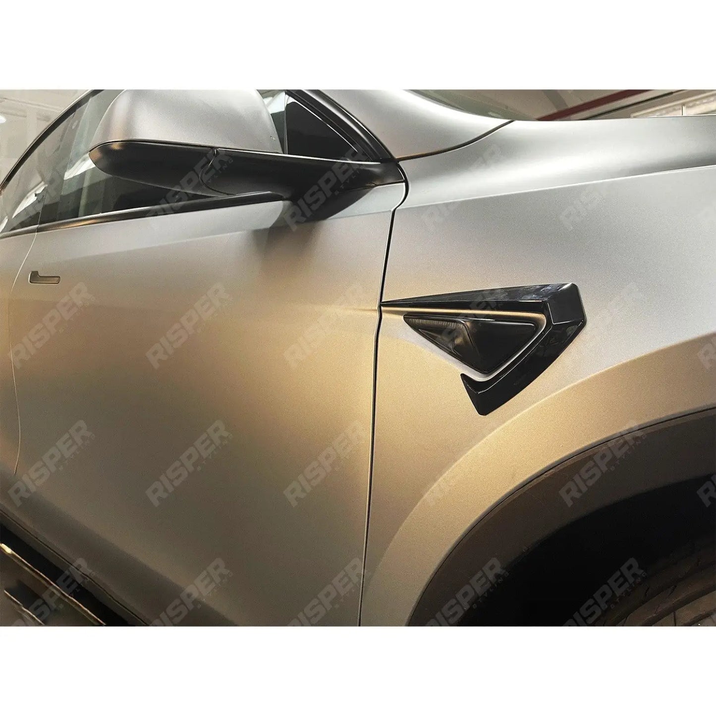 Tesla Model Y 2020+ Full Aero Kit In Gloss Black