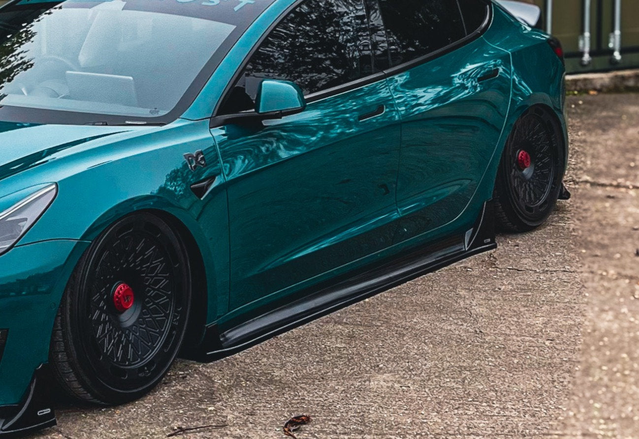Tesla Model 3 - Side Skirt Extensions - TMC Motorsport