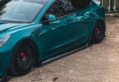 Tesla Model 3 - Side Skirt Extensions - TMC Motorsport