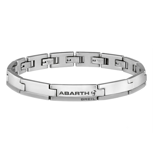 Genuine Abarth Polished Steel Bracelet With Abarth Logo - TMC Motorsport