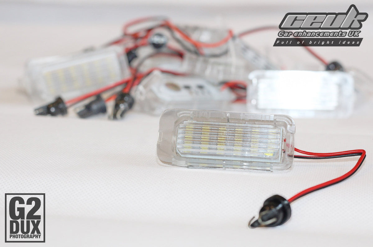 BriteVue Full LED Number Plate Light Units (Pair) – Sealed SMD Replacement (T10 | W5W) - Ford Mondeo MK4 (2007-2014)