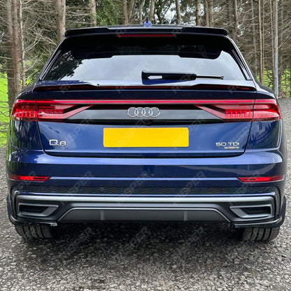 Upper Spoiler Lip Extension In Gloss Black For Audi Q8 2018+